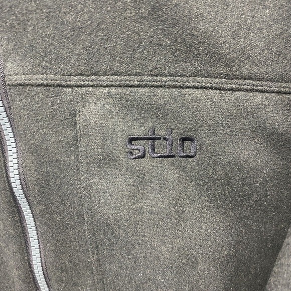 Stio Jacket Mens Large Gray Blue Woolsey Wool Cashmere Blend Full Zip Gorpcore - Picture 5 of 14